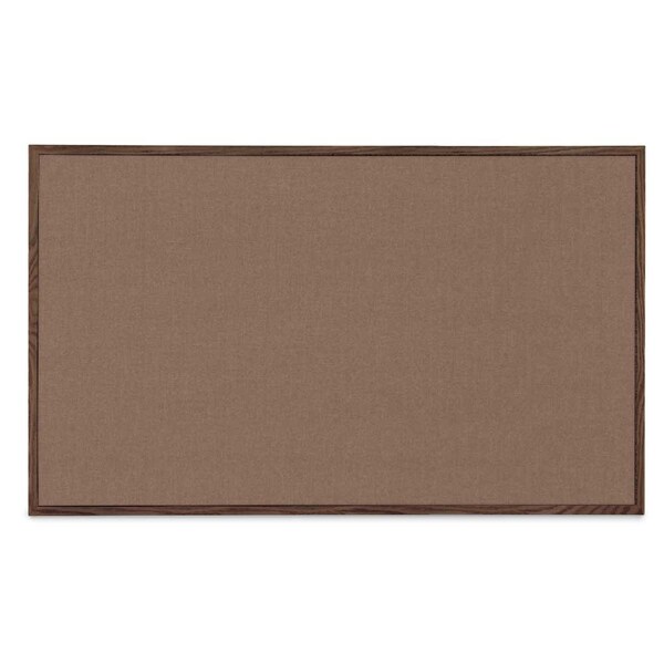 Combo Board, 36"x24", Satin Frame/Black Porcelain & Forbo